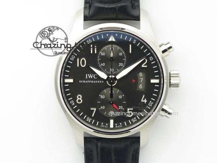 MIROTIME 1229 Durable Pilot Top Gun IW326901 M+F 1:1 Best Edition Black Dial on Black Nylon Strap MY 7003